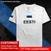 Estland estnische Männer T-Shirts Länderflagge T-Shirt Free Custom Jersey DIY Name Nummer Marke 100 Baumwolle T-Shirts EST Eesti 220620