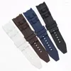 Watch Bands 26mm Black Blue White Coffe Waterproof Rubber Silicone Men's Band Bracelet Strap Suitable For Deli22