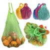 28 kleur keuken fruit en groente opbergtassen diverse hangende nettas grote capaciteit geweven boodschappentas draagbaar holle netpocket T9I002005
