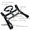 OurBondage Sexy Mens X-Shape Bdsm Bondage PU Couro Corpo Cabo Músico Celro