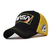 Casquette de Baseball brodée NASA, casquette d'été en maille à blocage de couleurs pour hommes et femmes, chapeau décontracté d'extérieur, casquette de balle américaine 6858118