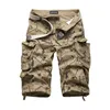 Summner Cotton Mens Cargo Shorts mode camouflage mannelijke shorts multipocket casual camo buitenshuis tolling homme korte broek 220526