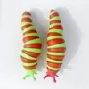 Snabb leverans Ny fidget Toy Slug Articulated Flexible 3D Slugs dekomprimering Toys alla åldrar Relief Anti-Angiety Sensory Toys for Children Adult C0816G03