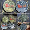 Hantverk Julminnesmynt Myntparty Favoriter Personlighet Cartoon Santa Claus Medal Collection Craft Present 40mm Inventory Wholesale