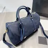 Reisetasche Klassische Reisetaschen für Herren, Denim-Designer-Gepäck, Damen-Damen-Handtaschen, reisende Damenmode, Gepäckhandtasche mit großer Kapazität