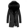 Men's Down & Parkas Man Casual Real Fur Coat Raccoon Hooded Parka Faux Lining Warm Jackets Men Winter Jacket Phin22