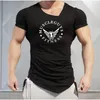 Muscleguys Mens Tshirts Gym Brand Pitness Bodness Body Clothing Clothing Man Cotton Sporting Tirt Men Plus 220621