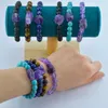 Onregelmatige ruwe amethist Natural Stone kralen Bracelet Energy Crystal armbanden Budda For Women Fashion Jewelry Gift