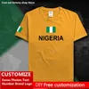 NIGERIA Nijeriya coton t-shirt personnalisé Jersey Fans bricolage nom numéro marque haute rue mode Hip Hop ample décontracté t-shirt 220616