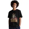 Cool Hail Baphomet Horror Engraçado Mal Camiseta Homens Manga Curta Algodão Puro Camiseta Casual Satan Demon Goat Tee Streetwear Camiseta 220629