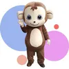 Costume de poupée de mascotte Singe Costume de mascotte de dessin animé mignon Thème Personnage animal Publicité Événement d'Halloween Événement à grande échelle Costume de jeu