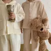 Milancel Kids Pyjama Set Kort pojkar Sleeper Wear Girls Sleeping Children Inomhuskläder 220715