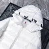 Designer de luxe hommes hiver Saltzman vers le bas Parka léger Trench-coat à capuche noir et blanc vers le bas NFC Scan Coat