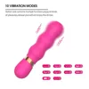 NXY Oeufs Bullets Doux Silicone Gode Vibromasseur Clitoris Sex Toy pour Femmes 10 Vibration Super Flexible Baguette Clitoris Stimulateur Qualité Massage Stick220428