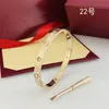 2022 High quality designer design Bangle stainless steel gold buckle bracelet fashion jewelry men and women bracelets 0001