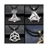 Triquetra-Knoten-Amulett, religiöser irischer Anhänger, skandinavischer Kreis, Dreifaltigkeits-Statement-Schmuck für Männer9630976