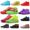 Box Lamelo Boots 2023 Topp 2022 High Trainner Ball MB 01 Basketskor Rick Red Shoe Green och Morty Galaxy Purple Blue Grey Bootwith Black Queen Buzz City Melo Sports