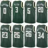 Tryckt Herr Dam Basket Grayson Allen Jersey 7 Bobby Portis 9 George Hill 3 Khris Middleton 22 Giannis Antetokounmpo 34 Jrue Holiday 21 Earned Statement Icon