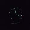 1884 Mens Watch Montre de Luxe Vk Движение. Проводительные часы хронограф из нержавеющей стали корпус хардэкс стеклянный бронзовый циферблат черный кожаный ремешок Бизнес металлические часы