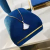 Ожерелье с подвеской в форме веера S Sier с дизайном в виде ракушки для женщин, ювелирное изделие на помолвку, подарок с печатью PS7211