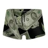 Shorts masculinos Summer Man's ganha Money Dollar Beach Swimwear ADUTRO ADULTO NATAGEM NATAGEM NATA SWIRO DE FETO DE CARACHO