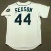 GlaC202 Camiseta de béisbol vintage de Seattle 44 RICHIE SEXSON 2005 50 JAMIE MOYER 1997 51 ICHIRO SUZUKI 1970 RANDY JOHNSON 1990 53 WILLIE HORTON 1979