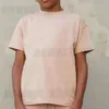 diseñador de niños de gran tamaño suelta camiseta de EE. UU. camiseta tops 3D estampado de letras de silicona streetwear verano niños niños niñas Ropa manga corta camiseta de algodón