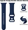 For Apple Watch Bands Silicone Straps Smartwatch 7 6 5 4 3 2 1 SE with Double Buckle Metal Button Compatible to iwatch 41/38/40mm 45/42/44mm