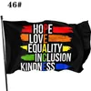 DHL Pas Rainbow Flag Banner 3x5ft 90x150cm Gay Pride Flags Polyester Banners kleurrijke LGBT Lesbian Parade Decoration GJ0403