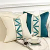 Coussin / oreiller décoratif nordique moderne moderne motif géométrique patchwork couverte coussin de coussin