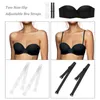 VARSBABY STRAPLESS BRA 1/2カップ女性下着ファッション女性目に見えないBralette Detachable Shourdentrap Lingerie L220727