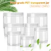 Brede mondpot lekmonster helder kan deksel vulbare make -up balsembestendig lege plastic opslagcontainer schroef schroef room