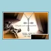 Pendentif Colliers Pendentifs Bijoux Croix Sier Chaîne Cristal Pour Femmes Fille Fête Cadeau De Mode En Gros - 0010Ldn Drop Delivery 2021 Vimtn