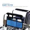 Storage Bags Wheelchair Bag With Pockets Reflective Strips Armrest Side Electric Mobility Scooter Walking Frame PouchStorageStorage
