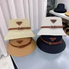 디자이너 밀짚 모자 럭셔리 신사 모자 최고 품질 남성 여성 해변 태양 모자 통기성 버킷 모자 4 Colots