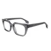 Hommes lunettes optiques cadre marque épais montures de lunettes Vintage mode carré lunettes pour femmes à la main myopie lunettes avec étui