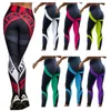 Pantalons de yoga pour femmes Leggings d'impression numérique en nid d'abeille Taille haute Fitness Gymwear Push Up Hip Global Collants à séchage rapide Pantalons de sport élastiques INS Confortables