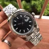 Mens Watch 41mm 자동 기계식 고품질 클래식 패션 손목 시계 스테인레스 스틸 케이스 실버 스트랩 Montre de Luxe Gift