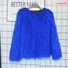 خريف شتاء 2021 Faux Faux Fur Coat Women Curly Curly Fare Coat Coat Coat Coat Scalet