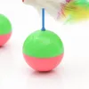 Plastique petit chat gobelet souris animal son jouet chat jouets évider rond animal coloré jouer balle jouets chat produits