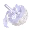 Newest Wedding Bridal Bouquets Handmade Flowers Peals Crystal Rhinestone Rose Wedding Supplies Bride Holding Bouquet