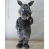 Halloween Grey Hippo Mascot Costumes Carnival Hallowen Gifts Unisex Adults Fancy Party Games Outfit Holiday Celebration Cartoon Character Outfits