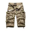 Summnner Cotton Mens Mens Cargo Shorts Fashion Camouflage Мужское много карманное повседневное камуфляжное камуф
