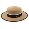 Summer Women Straw Hat Classic Flat Ribbon Bow Lady Travel Sun Hats Summer Panama Beach Hats Chapeu Feminino