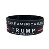Силиконовый браслет Trump 2024, браслет для вечеринок, держите Америку великой, браслет с резиновой поддержкой для голосования Дональда Трампа, браслеты MAGA FJB 8708297