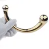 Double Head Metal Anal Dildo Butt Plug Set Adult Sex Toys For Women Men Couples Game Anal Hook Bead Tail Plug G-Spot Stimulator 220413