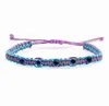 Handgefertigtes Perlenstrang-Armband, türkisches blaues böses Auge, Charm-Armband für Frauen, geflochtenes Schnurseil, Fatima-Perlen, Kette, Armreif, Modeschmuck