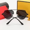 Nya sommarsolglasögon för män och kvinnor cateye cut edge korallgradient konst spegelprägling mode strand suneye ram för älskare modeaccessoar med presentask