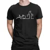 남자 Tshirt la linea 자전거 놀라운 면화 티 셔츠 빈티지 성인 프린트 그래픽 티 셔츠 남성 220520