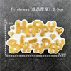 Backformen, Buchstabe, alles Gute zum Geburtstag, Kartentitel, Silikonformen, Fondantform, Kuchendekorationswerkzeuge, Schokolade, Hochzeitsdekoration, Form, Backen